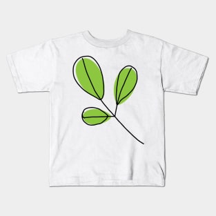 leaf art drawing Kids T-Shirt